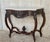 19th French Regency Carved Walnut Console Table with Drawer & Marble Top For Sale - Image 17 of 18