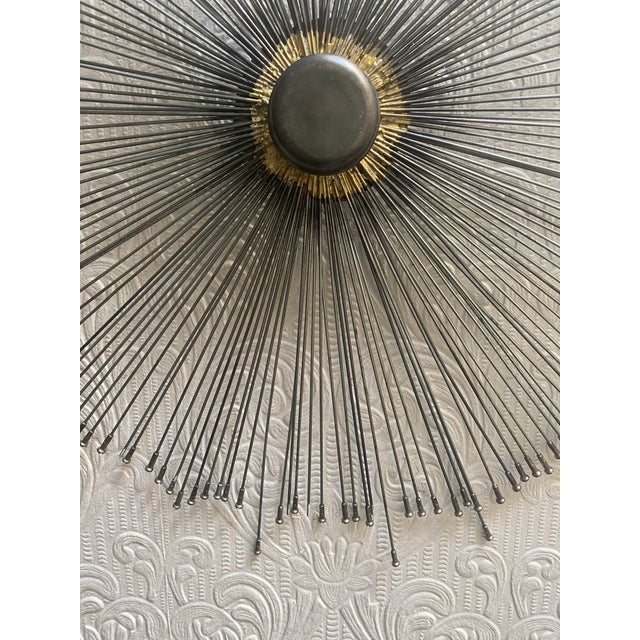 1960s 1960s Vintage Mid-Century Curtis Jere Handmade Bike Spokes Sunburst For Sale - Image 5 of 12