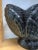 Vintage 1980’s High Gloss Black Glazed Ceramic Clam Shell Planter For Sale - Image 4 of 6