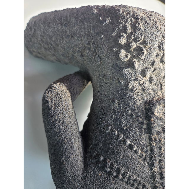 Cast Stone Seated Tibetan Buddha For Sale - Image 10 of 14