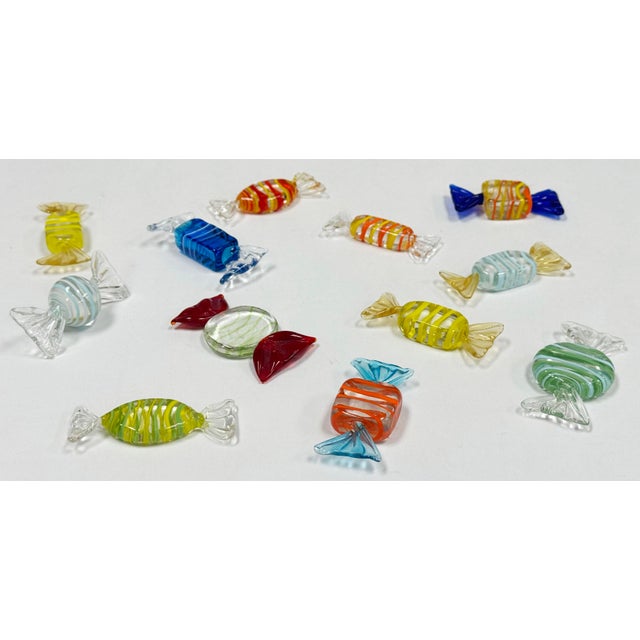 Vintage Murano Style Blown Glass Wrap Candies, Set of 12 For Sale In Kansas City - Image 6 of 6
