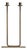 Italian Two-Arm Gemini Candleholder in Bronzed Brass For Sale
