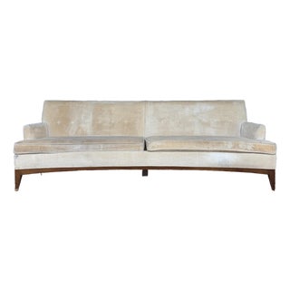 Mid-Century Modern Curved Back Sofa Quality Possibly Tomlinson or Rway For Sale