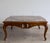 1970s Vintage Louis XV Style Carved Square Cocktail Table With Smoked Beveled Glass Harlequin Top, 1970's For Sale - Image 5 of 5
