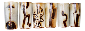 Roleu Vases by Alain Rufas for Vallauris, 1970, Set of 6