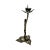 Arts & Crafts Antique Arts & Crafts Bronze Flower and Leaves Candleholder For Sale - Image 3 of 9