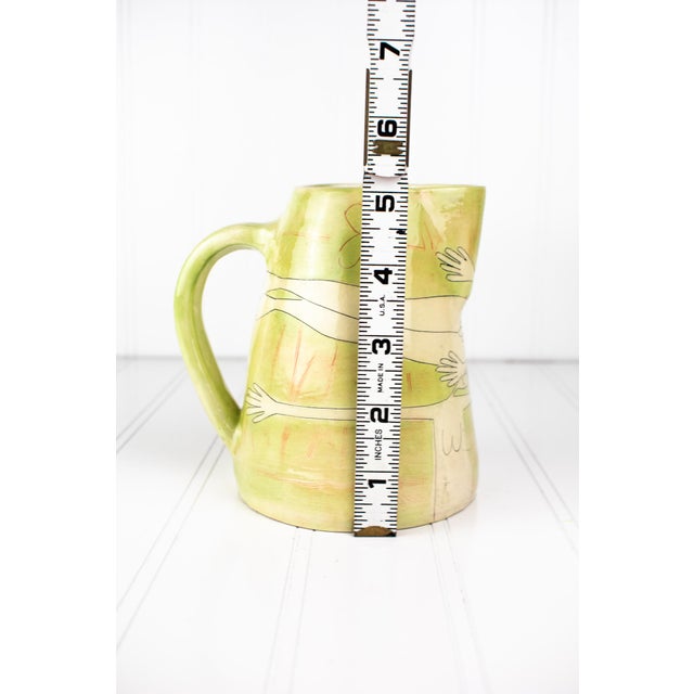 Listed Artist Vivienne Ross Studio Art Pottery Pitcher Vase - Nude Forms For Sale - Image 16 of 16