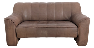 Two-Seater Buffalo Leather DS44 Sofa in Brown from de Sede