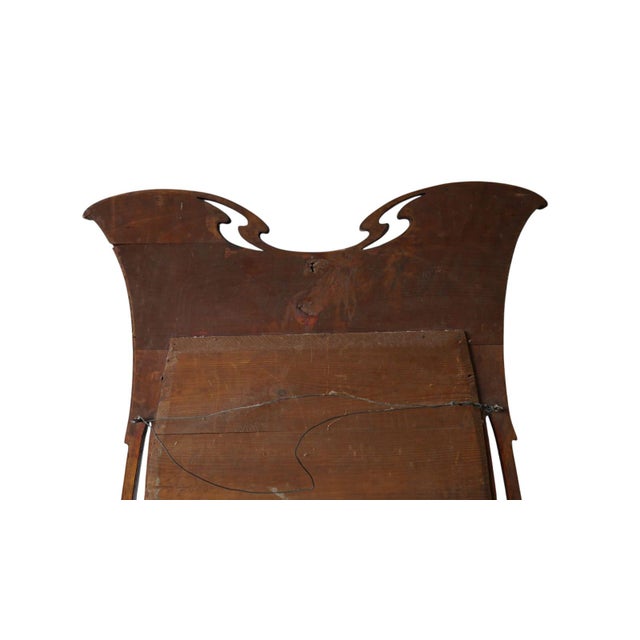 Art Nouveau Nancy School Carved Gilded Mirror with Chrysanthemum Decoration, France, 1900s For Sale - Image 5 of 18