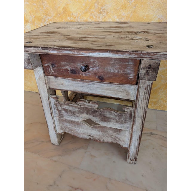 Rustic Side Table, 1960 For Sale - Image 11 of 16