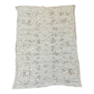 Gorgeous Vintage Textile Crochet Throw