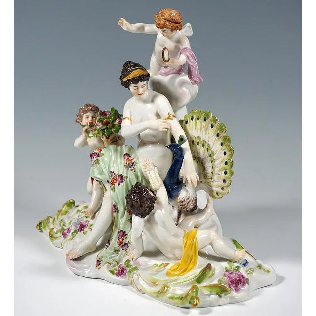 Art Nouveau Group The Air by Paul Helmemig for Messen, Germany, 1900s For Sale - Image 6 of 13