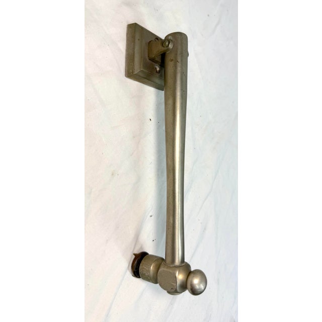 The large antique nickel plated brass front door hammer knocker is a unique and stylish addition to any home or trades...