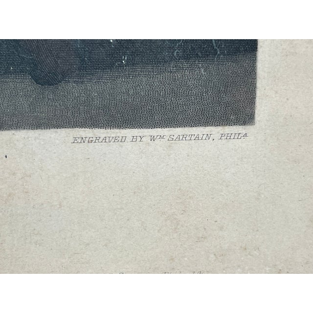 Gold Antique "Washington and His Family" Engraving in Period Gilt Frame, Published by Bradley & Co., Philadelphia, 1858 For Sale - Image 8 of 13