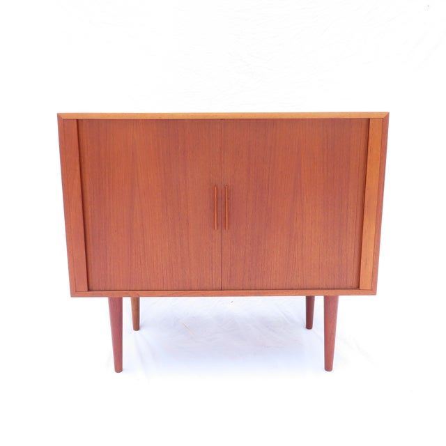 A Danish Modern Teak Record Cabinet By Kai Kristiansen For Fm