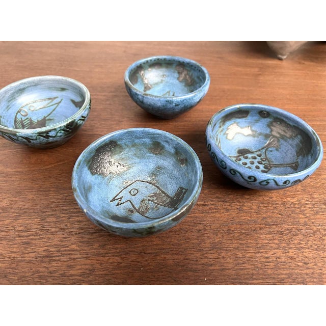 Earthenware Bowls from Jacques Blin, 1960s, Set of 4 For Sale - Image 3 of 7