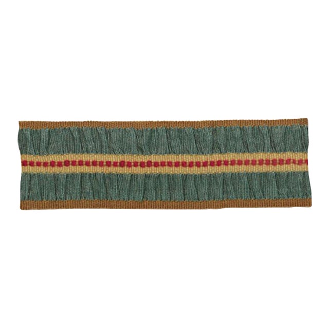 Sample - Schumacher Camden Braid in Peacock For Sale