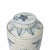 Chinoiserie Blue & White Porcelain Palm Leaf Tea Jar For Sale - Image 3 of 3