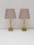 Metal Mid-Century Modern Italian Onyx and Brass Table Lamps, Set of 2 For Sale - Image 7 of 13