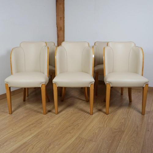 Art Deco Six Seater Dining Suite, 1930s, Set of 7 For Sale - Image 12 of 18