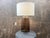 Rh Blom Scandinavian Amber Glass Table Lamp Lacquered Burnished Brass Jonathan Browning For Sale - Image 10 of 18
