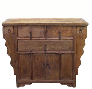 3 Drawer Poplar Sideboard