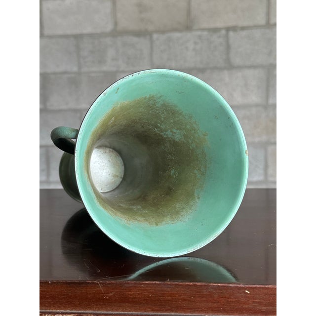 1940s Swedish Bronze Handled Vase by Ystad Metall Bronze For Sale In Philadelphia - Image 6 of 7