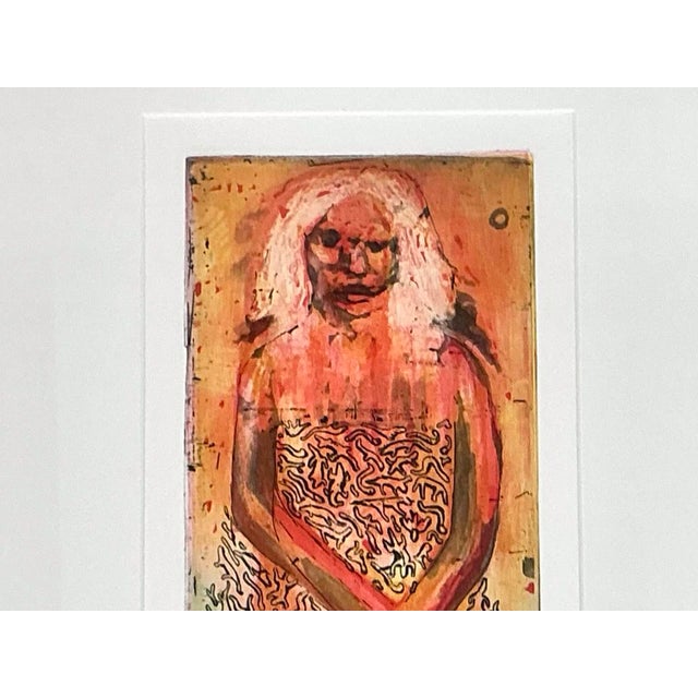 Contemporary Jacek Sroka Signed Limited Edition Aquatint Etching "Magister Zdziczala" 2002 - Burl Wood Framed For Sale - Image 3 of 10