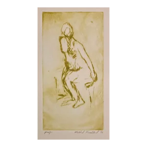 1974 Margaret Friedland Female Figure Etching