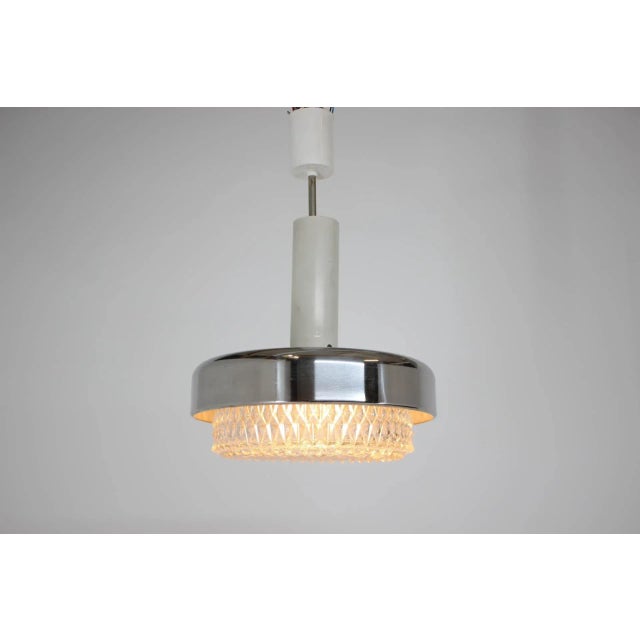 1970s Mid-Century Pendant Lamp from Kamenicky Senov, 1970s For Sale - Image 5 of 9