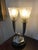 French Art Deco Floral Table Lamp For Sale - Image 11 of 12