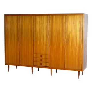 Large Vintage Scandinavian Wardrobe in Teak, 1960s For Sale