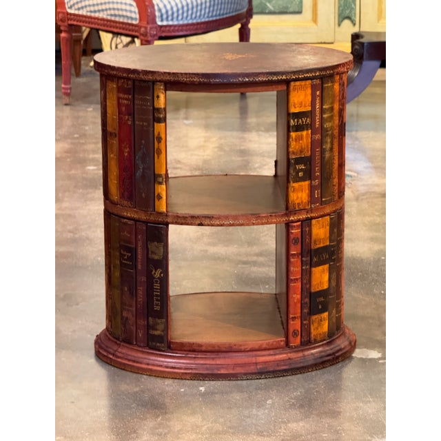 Mid 20th Century Mid 20th Century English Leather Book Table For Sale - Image 5 of 9