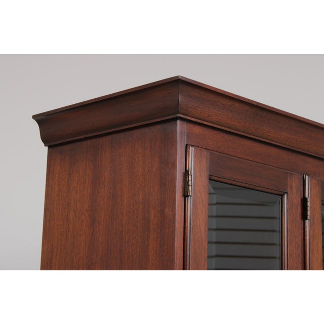 Henkel Harris Mahogany 4 Door China Cabinet For Sale - Image 11 of 18