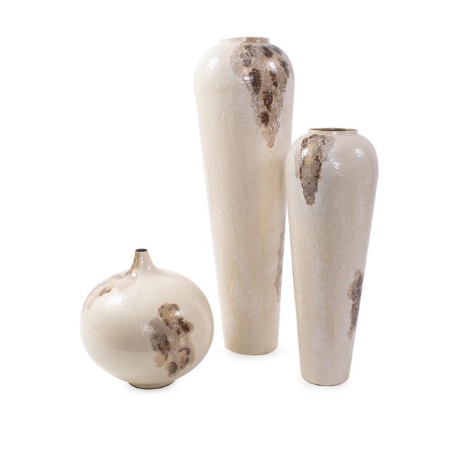 Petrini Tuscan Small Round Iron Vase For Sale - Image 9 of 9