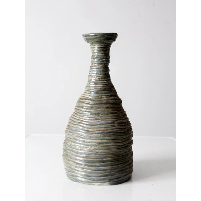 Mid 20th Century Vintage Studio Pottery Vase For Sale - Image 5 of 11