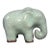 Antique Chinese Celadon Ceramic Elephant Figurine For Sale