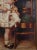 Unknown, Child and Doll, Oil Painting on Canvas, Early 20th Century For Sale - Image 3 of 4