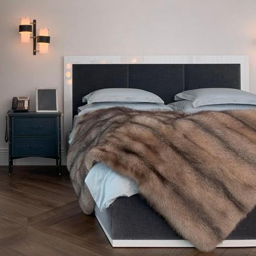 Handcrafted Fox Fur Throw by J.M. Barnardo, 2012 For Sale - Image 3 of 9