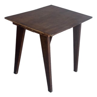 French Reconstruction Wooden Side Table, 1950s For Sale