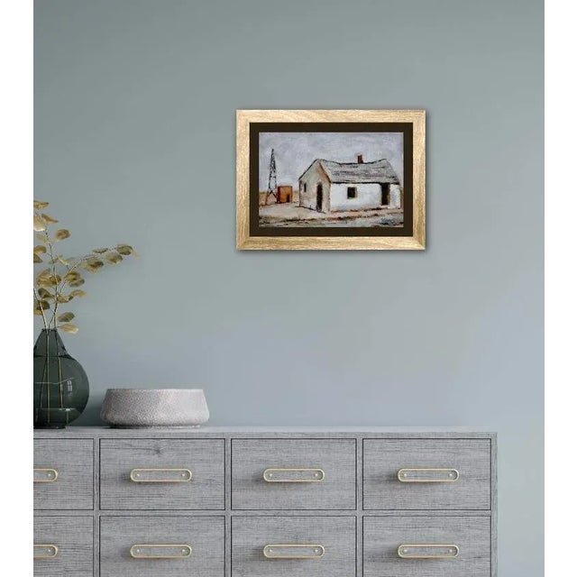 2010s Desertscape Desert House (Original Oil Painting) For Sale - Image 5 of 5