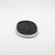 Modern Oval Tray in Black Shagreen With Polished Stainless Steel by Kifu Paris For Sale - Image 3 of 8