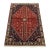 Abadeh Rug 3’5” X 4’10” Red Wool Vintage Tribal Hand-Knotted Carpet For Sale
