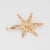 Vintage Diamond Star Pendant 14k Gold Brooch Mid Century Celestial Jewelry For Sale - Image 4 of 5