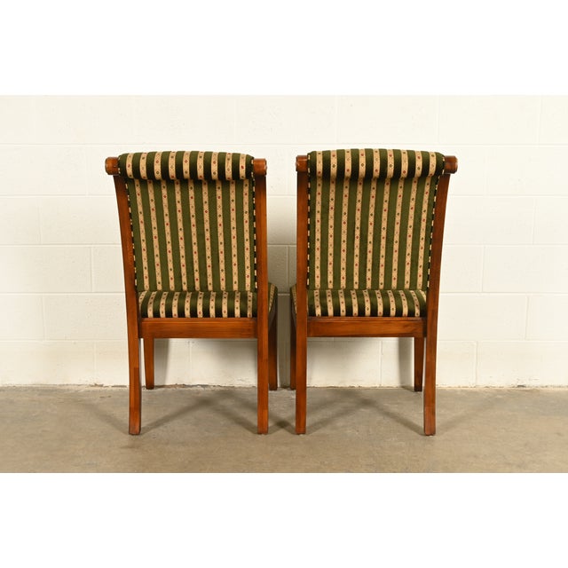 Henredon French Empire Carved Mahogany Dining Chairs, Set of Eight For Sale - Image 12 of 14