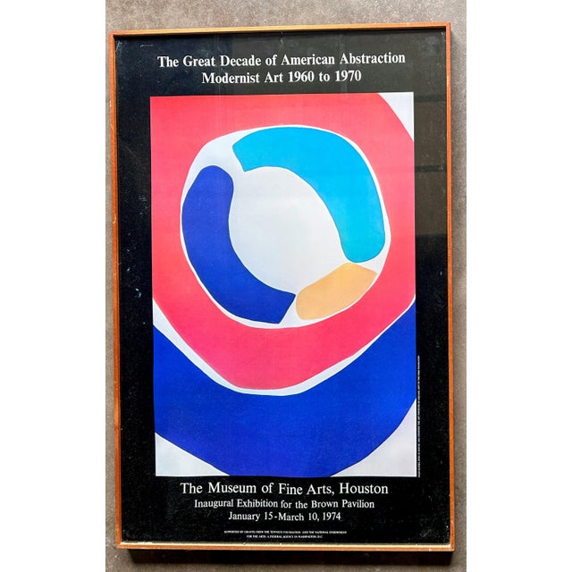 Original Poster featuring Jules Olitski "Born in Snowsk" 1963. Poster is from the Art Exhibition of the Great Decade of...