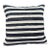Turkish Hemp Pillow Cushion Natural Beige Black Cushion Cover 20"x20" For Sale
