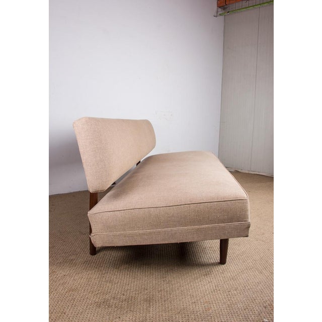 Large Scandinavian Daybed in Teak and New Fabric, 1960s For Sale - Image 11 of 18
