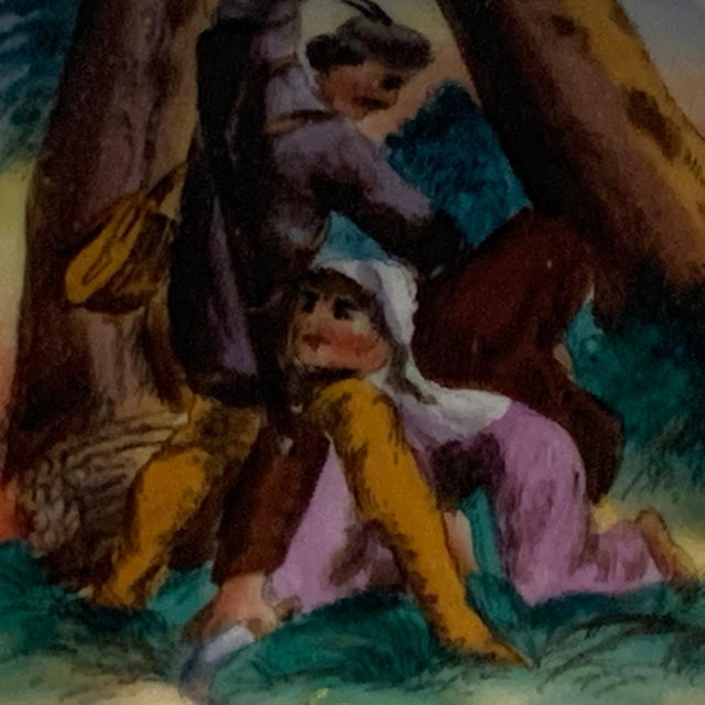 19th Century Antique German Porcelain Stein Lids: Hand-Painted 19th Century Collection For Sale - Image 5 of 10