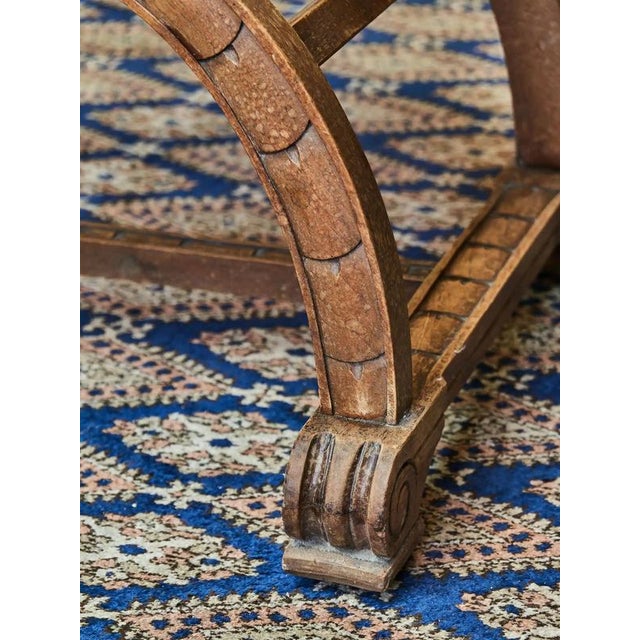 Wood Antique Dagobert Armchair in Walnut For Sale - Image 7 of 10
